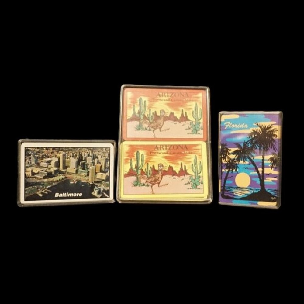 USA Playing Cards 4 Deck Bundle Baltimore, Florida and Arizona